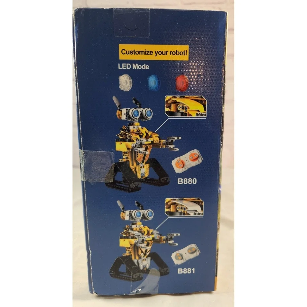 WALLBOT STEM AGES 7-12 468 PCS BUILD/CODE/PLAY ROBOT REMOTE CONTROL INVENTOR 2.4